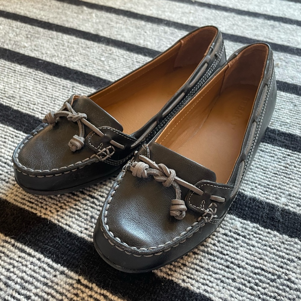 Sebago Felucca Lace Black Leather Boat Shoes